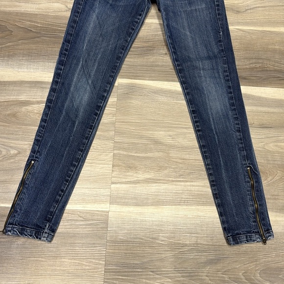 Mango Women's Dark Blue Denim low rise skinny size 4 jeans - Picture 4 of 9